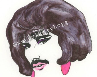 Freddie Mercury A4 print I want to break free