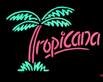 Tropicana signed A4 print