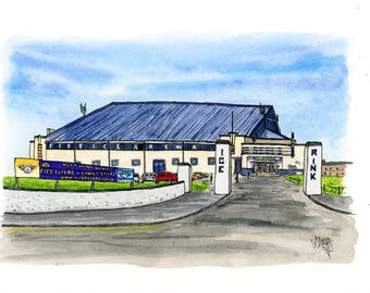 Fife Ice Arena- hand signed A4 print