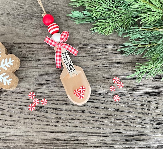 Peppermint Canister Scoop Garland Farmhouse Scoop Garland - Etsy