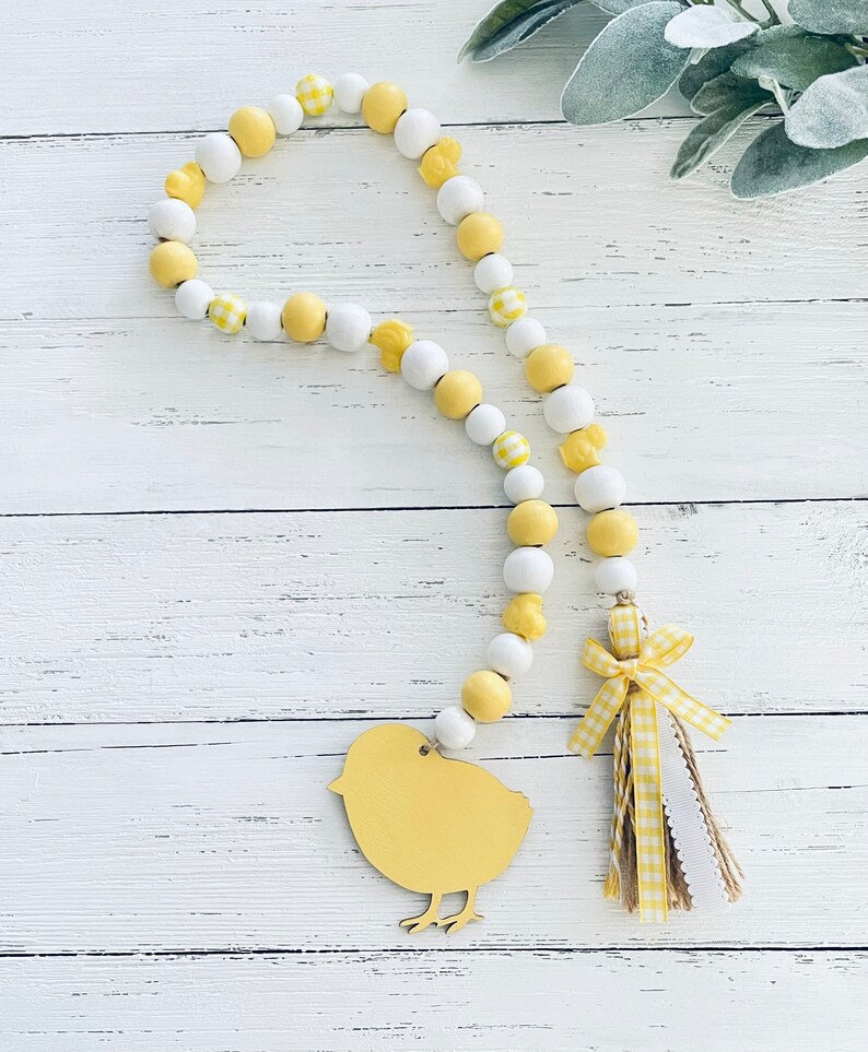 Farmhouse Easter Garland Baby Chick Garland Farmhouse Easter Etsy