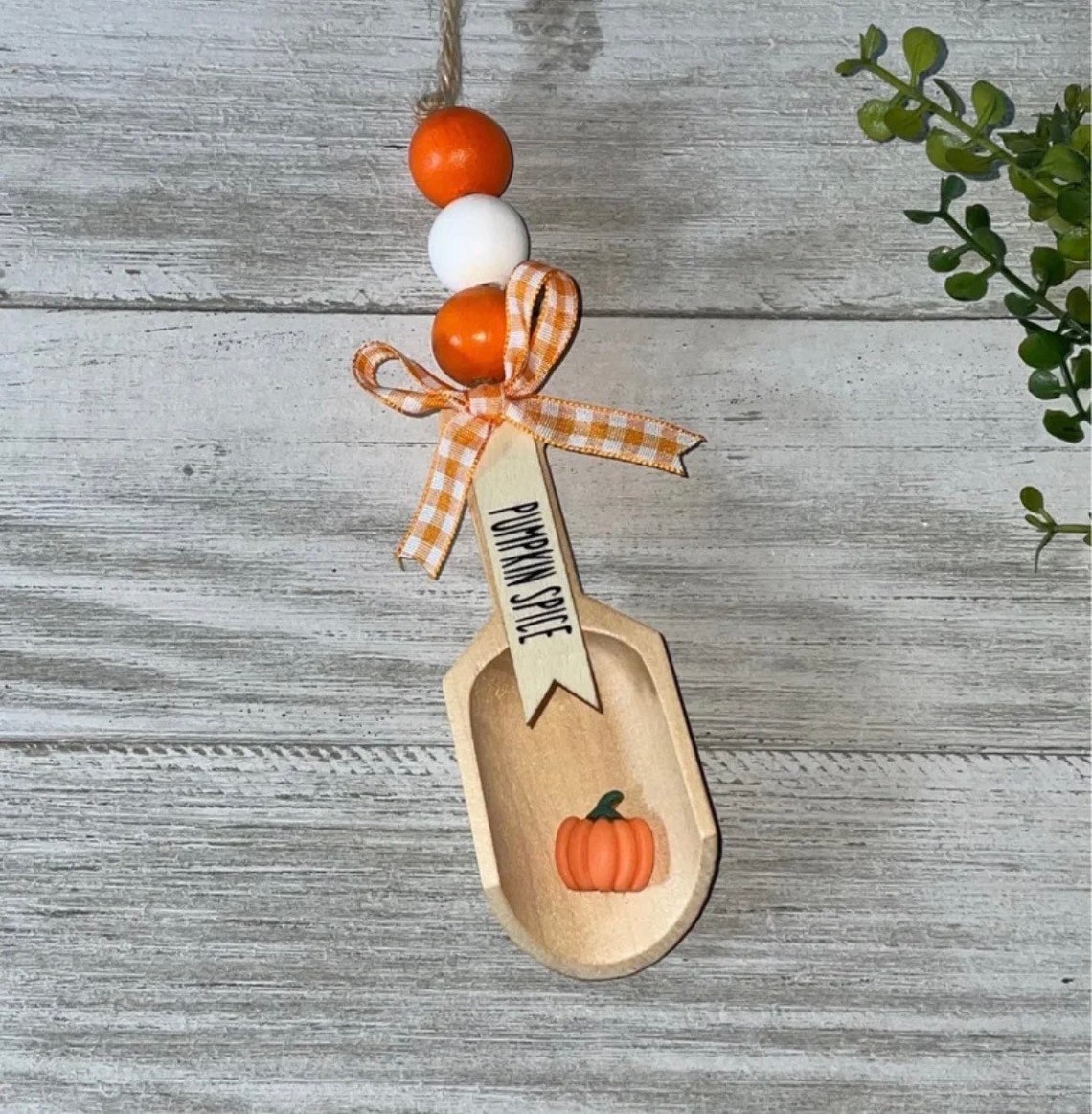 Pumpkin Spice Scoop Garland Canister Scoop Halloween Decor Etsy