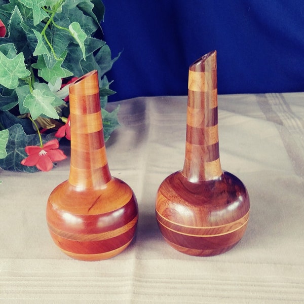 Turned Wood Vase Etsy