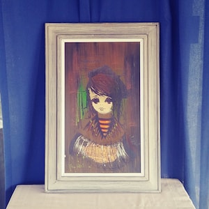 Mid Century Original Van Gaard Framed Oil Painting, &quot;Constantine.&quot;