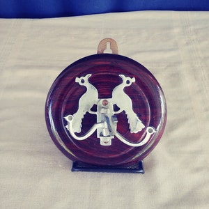 Vintage Wall Mount Wood and Metal Coat Rack.