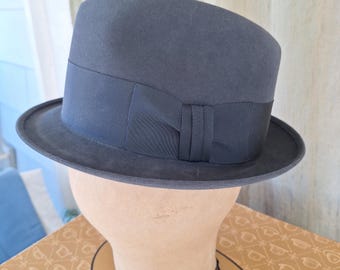 Vintage Stetson Felt Fedora - Mid Century Classic (Size 6 7/8)