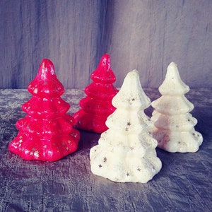 Vintage Christmas Candles. Christmas Tree Candles. Vintage Christmas Trees. Vintage Christmas Decor.