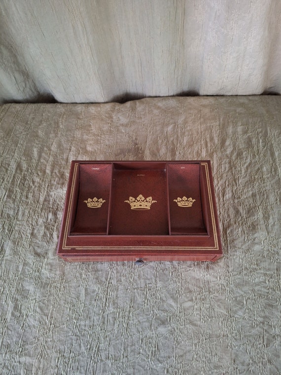 Vintage Swank Valet Jewelry Box. Men's Dresser Val