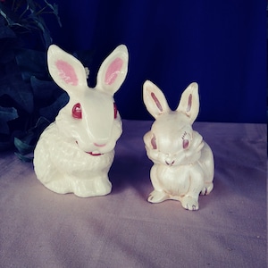 Vintage Ceramic Bunny. Vintage Easter Bunny Decoration.