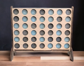 Wooden Connect Four Board Game // Custom Colors