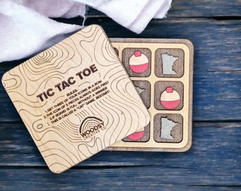 Travel Tic Tac Toe Board Game \\ Custom Colors