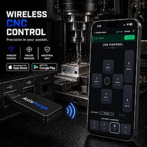 Wireless CNC & Laser Pendant | Bluetooth Jog Controller | LightBurn, GRBL, Carbide Motion | iPhone | Android