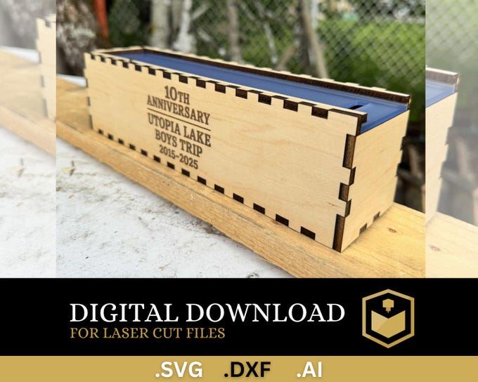 Laser Cut Knife Box SVG