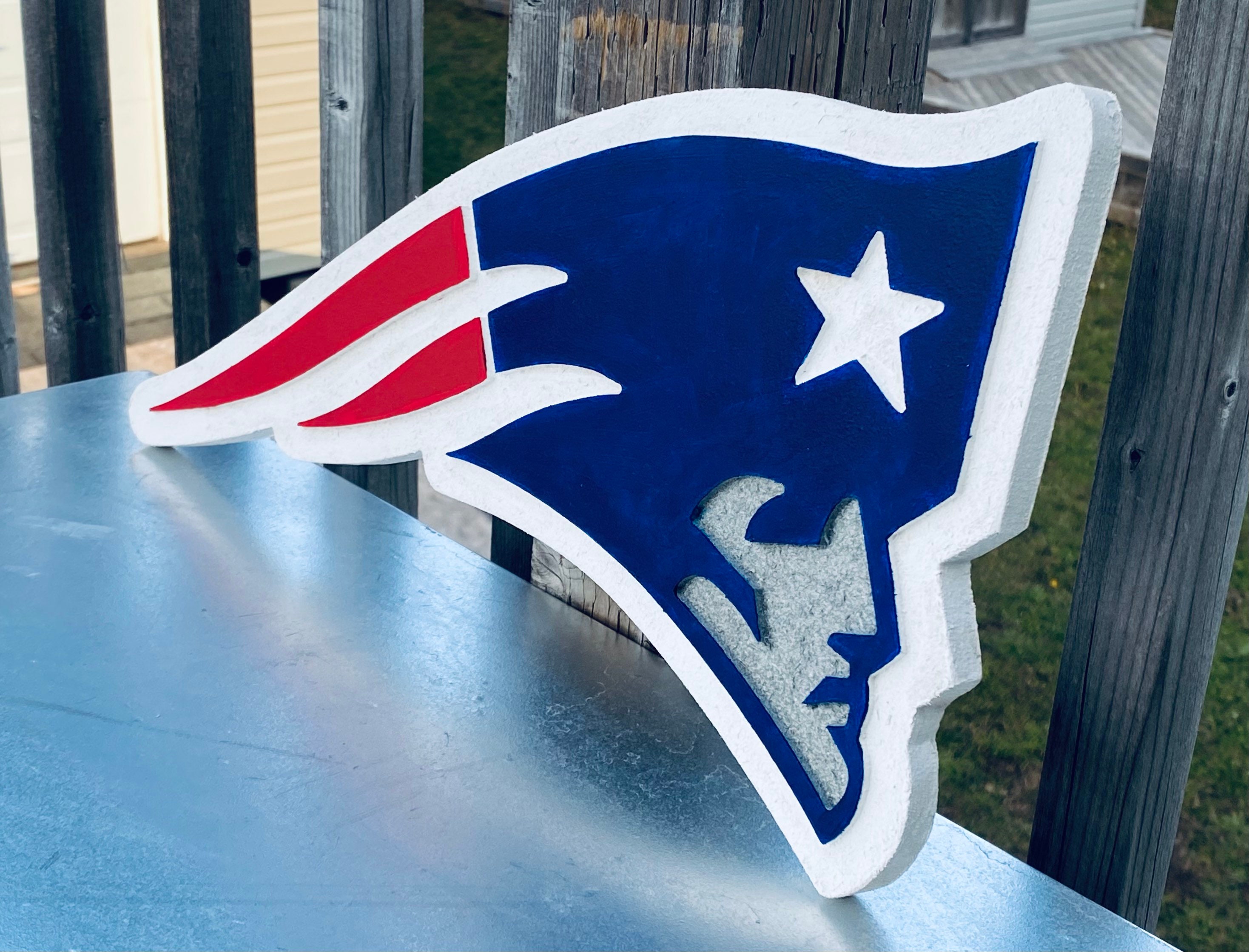 Patriots Wooden sign 17 by 11 by 5/8 Handmade | Etsy