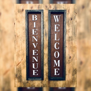 Cartello di benvenuto in legno: decorazione 3D per veranda in stile fattoria