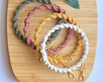 Macrame Bracelet Keychain