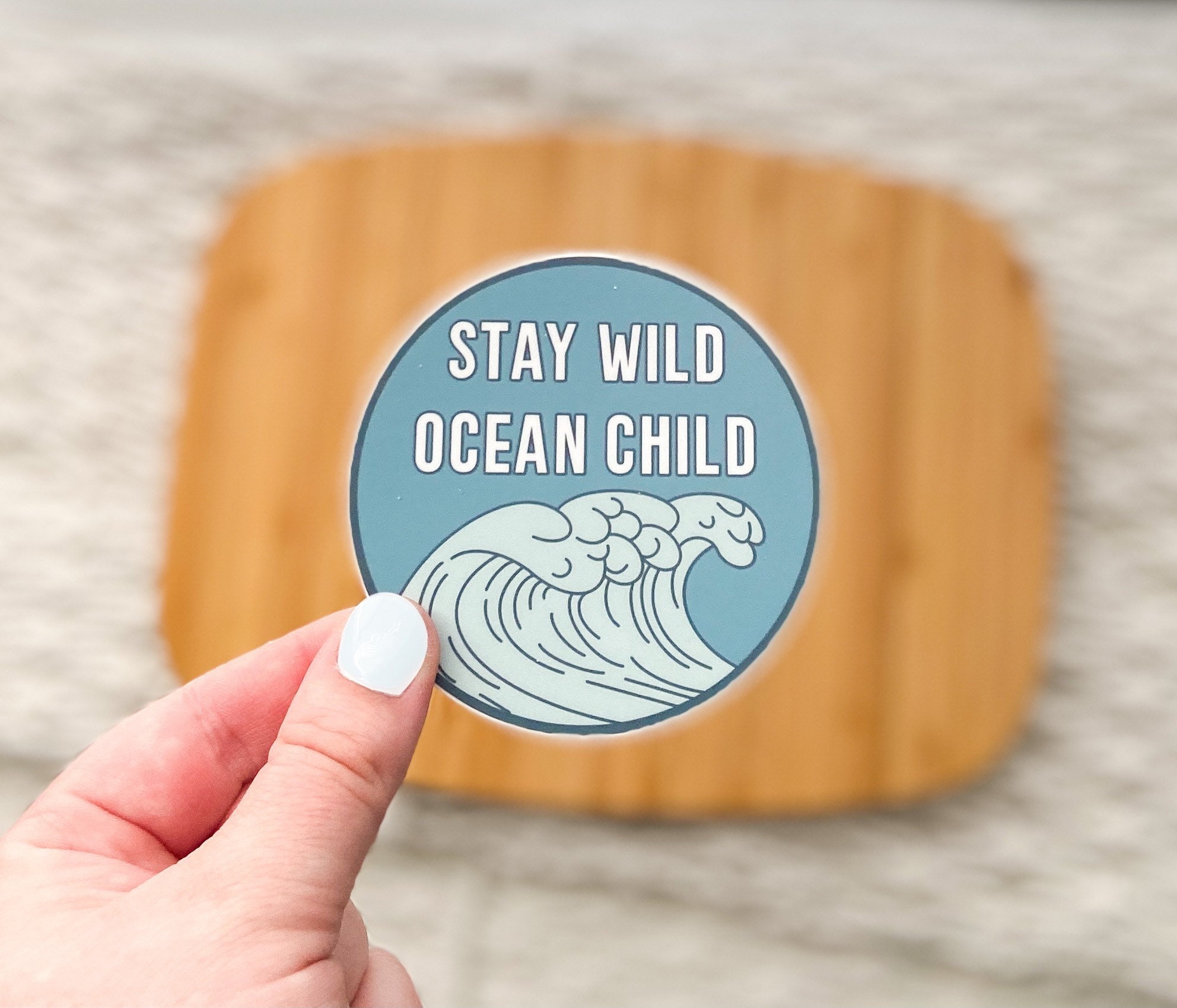 Surfing Sticker The Ocean is Calling Summer Vibes Salty Season Vinyl Decal NEW 