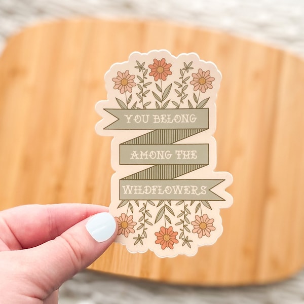 Wildflower Vinyl Stickers Etsy
