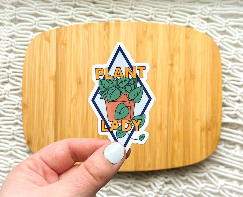 Plant Lady Vinyl Sticker image 1