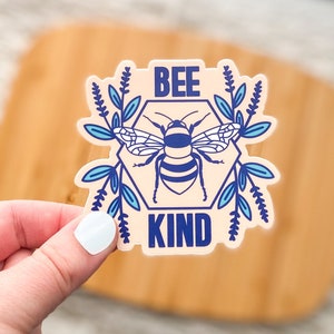 Bee Kind Vinyl Sticker image 1