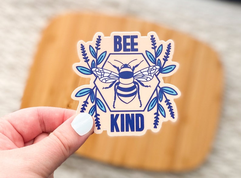 Bee Kind Vinyl Sticker image 1