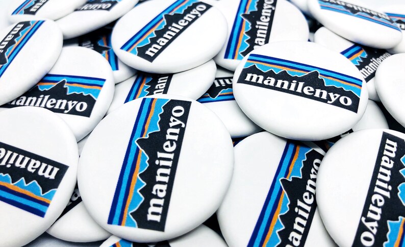 MANILENYO 1.25 Inch Button Badge Pin Filipino Gift Philippines Manila Fil-Am Pinoy Pinay Manila Tita Tito Lolo Lola Tagalog Manilenya
