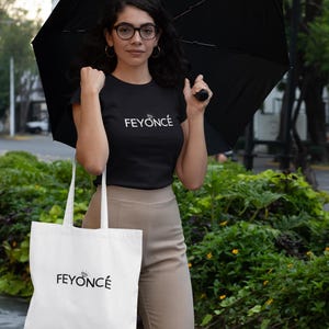 Feyonce/ Fiancée Bundle: Tote Bag & Tee Set - Feyoncé Collection, Bride Essentials, Bridal Shower Gift, Bachelorette Party Shirt,