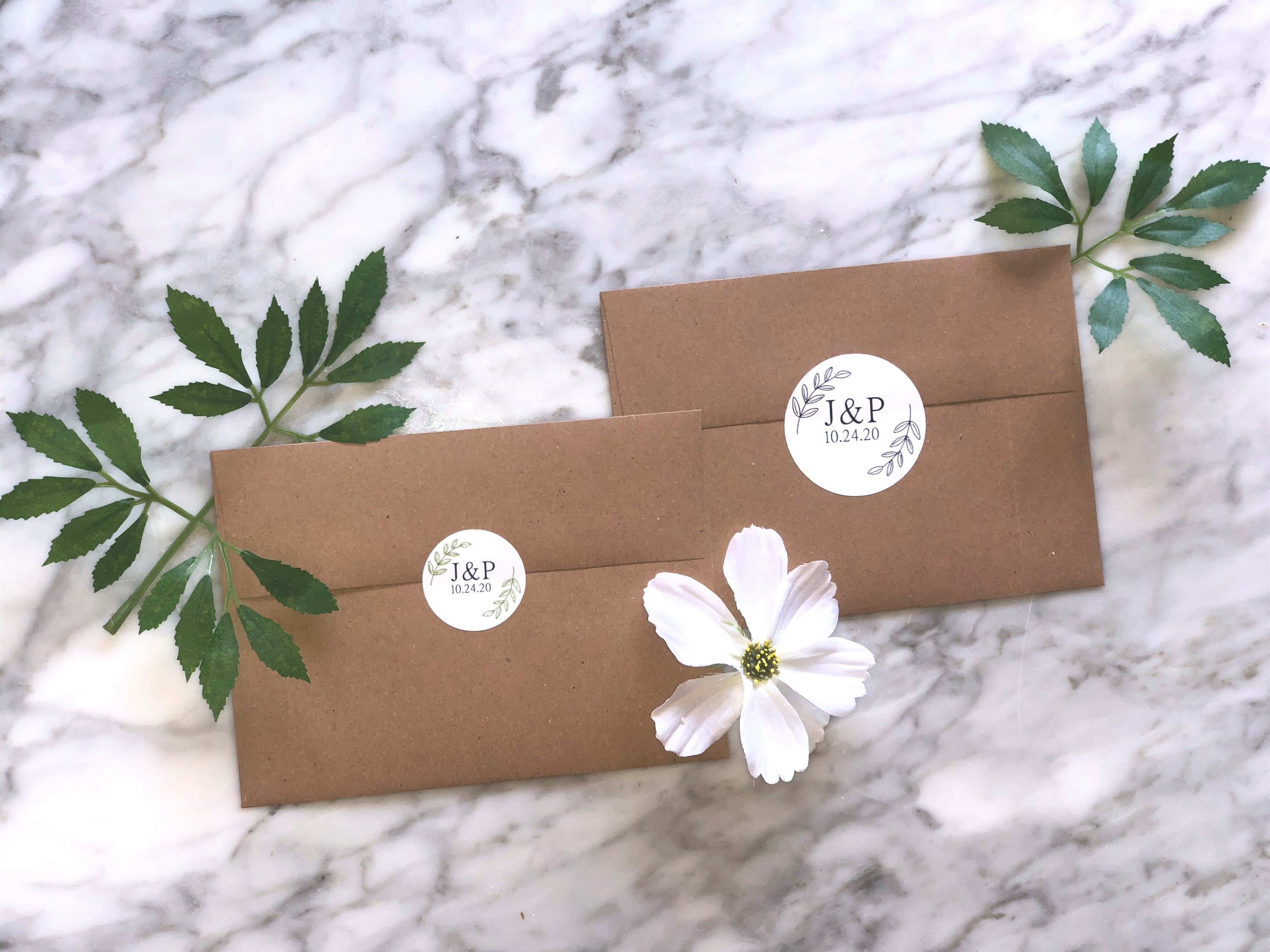 Personalized Envelope Stickers Matte or Glossy Finish Etsy