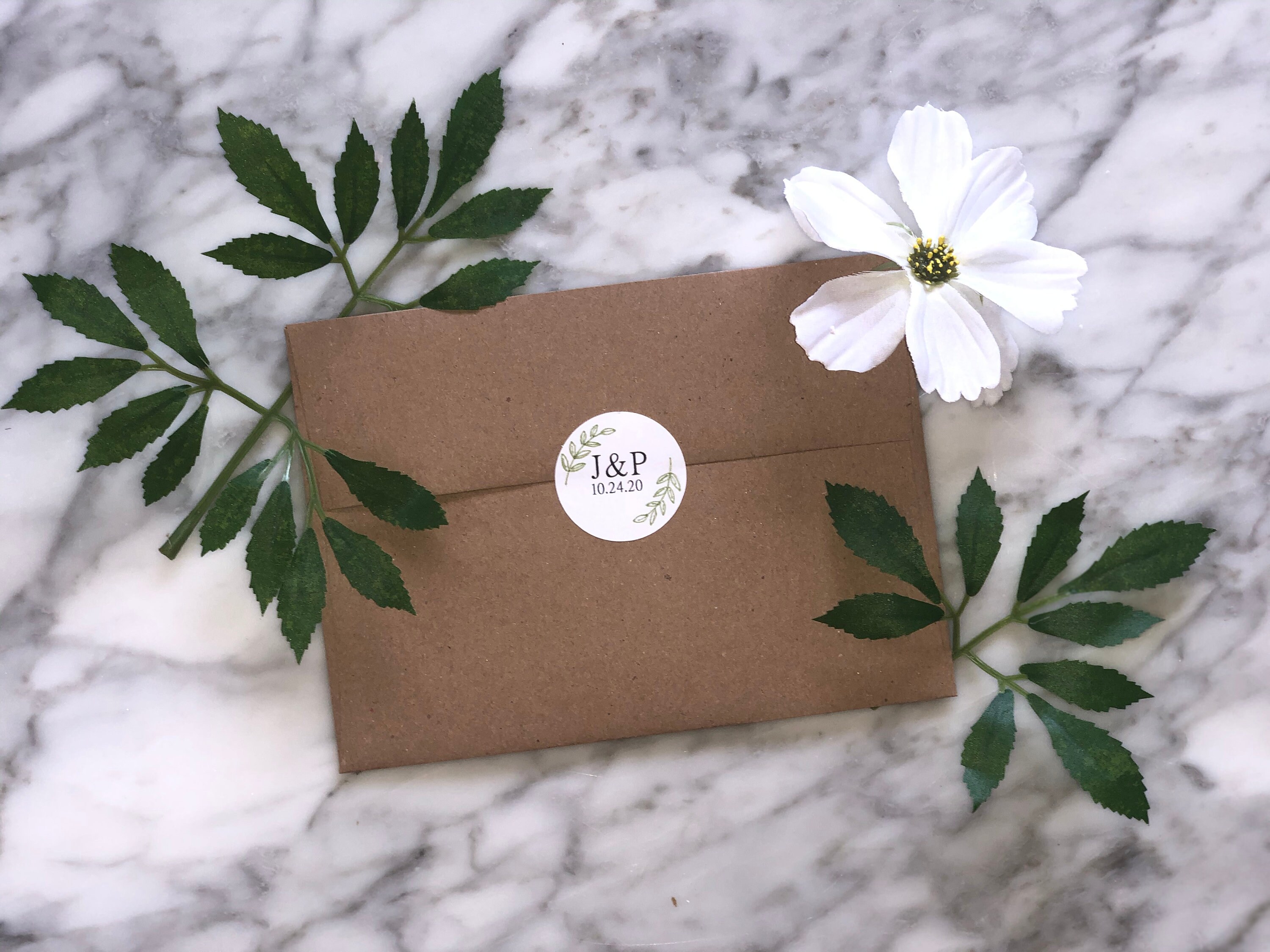 Personalized Envelope Stickers Matte or Glossy Finish Etsy