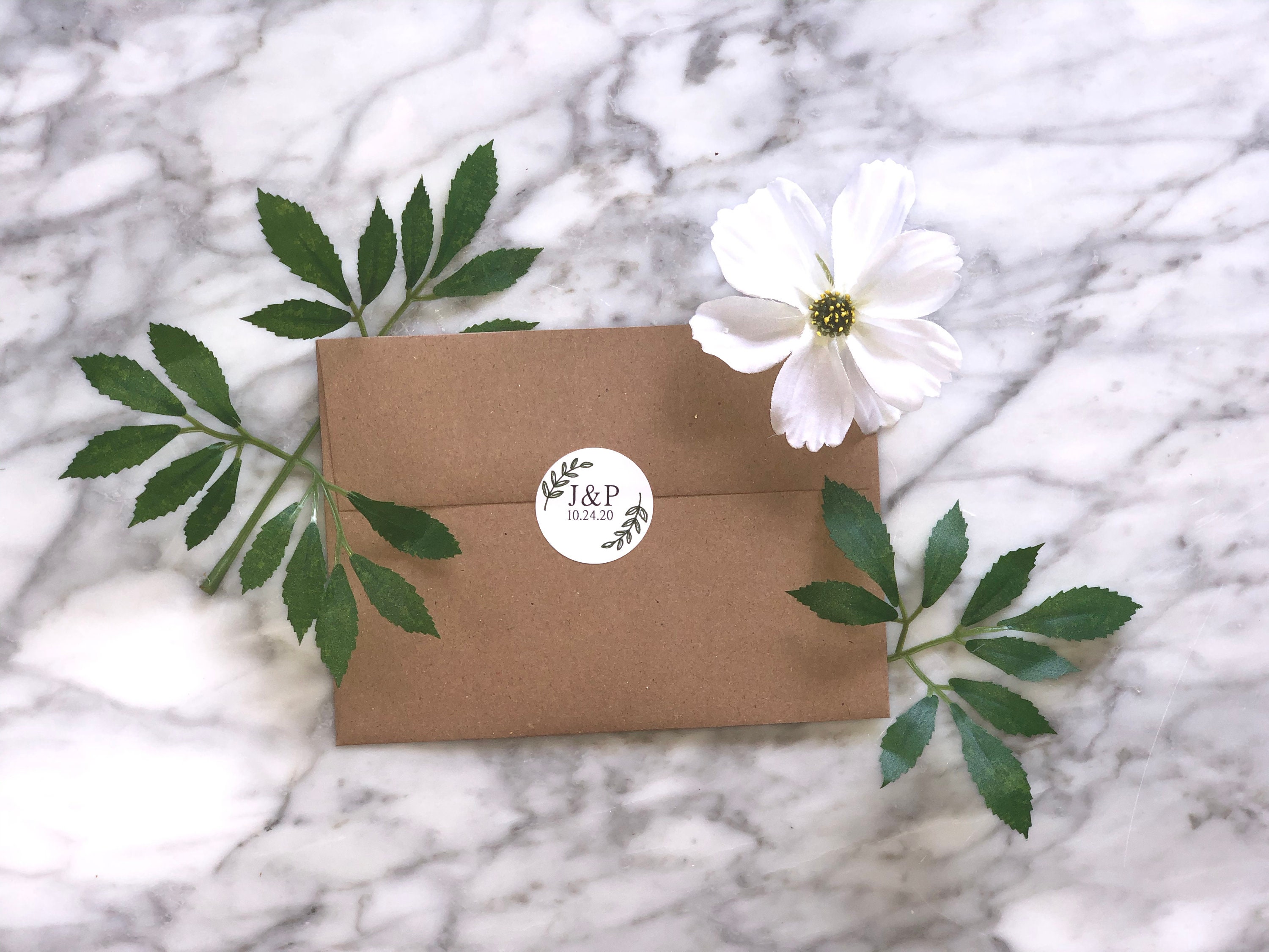 Personalized Envelope Stickers Etsy