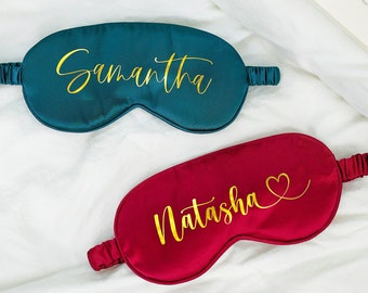 Personalized  Eye Mask for Sleeping Birthday Party Sleepover Gift Anniversary Customized Monogram Bachelorette Favor Adult  Bridesmaid Gift