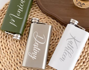 Personalized Bridesmaids Hip Hlasks/ Memorable Wedding Party Gifts/ Bachelorette Party Gifts/ Birthday Gifts/ Ideal Keepsake for Bridesmaids