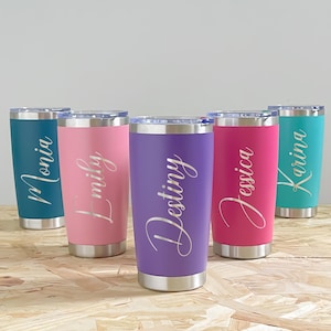Personalized Travel Mug/20oz Insulated Tumbler/Custom Insulated Steel Laser Engraved Tumbler/Etched Tumbler/Monogram Tumbler/Corporate Gifts