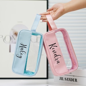 Bolsas de cosméticos, organizador de cosméticos personalizado, bolsa de cosméticos personalizada con monograma, bolsa de cosméticos personalizada, bolsa de cosméticos de viaje impermeable