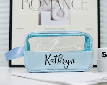 Personalised cosmetic bag/ Cosmetic Organizer/ custom makeup bag/ personalised gift for bridesmaid/ personalized gift for her