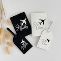 Personalized Passport Cover/ Luggage Tag/ Custom Passport holder/ Travel Accessory/ Honey Moon Gift/ Bridesmaid Proposal/ Gift for Traveler product logo