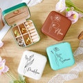Travel Jewelry Boxes/Birthday Gifts for Women/Wedding Bridesmaids Gifts/UV Print Jewelry Boxes/Personalized Gifts for Women product logo