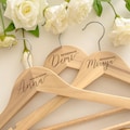 Personalized Bridesmaid Hangers / Bridesmaid Hangers / Personalized Wedding Hanger / Engraved Wedding Hangers / Bride Hanger / Bridal Party product logo