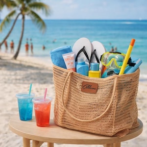 Bolsa de playa personalizada para viaje de chicas, regalo para despedida de soltera, bolso de verano, bolso para propuesta de dama de honor, bolso de playa para dama de honor. imagen 7