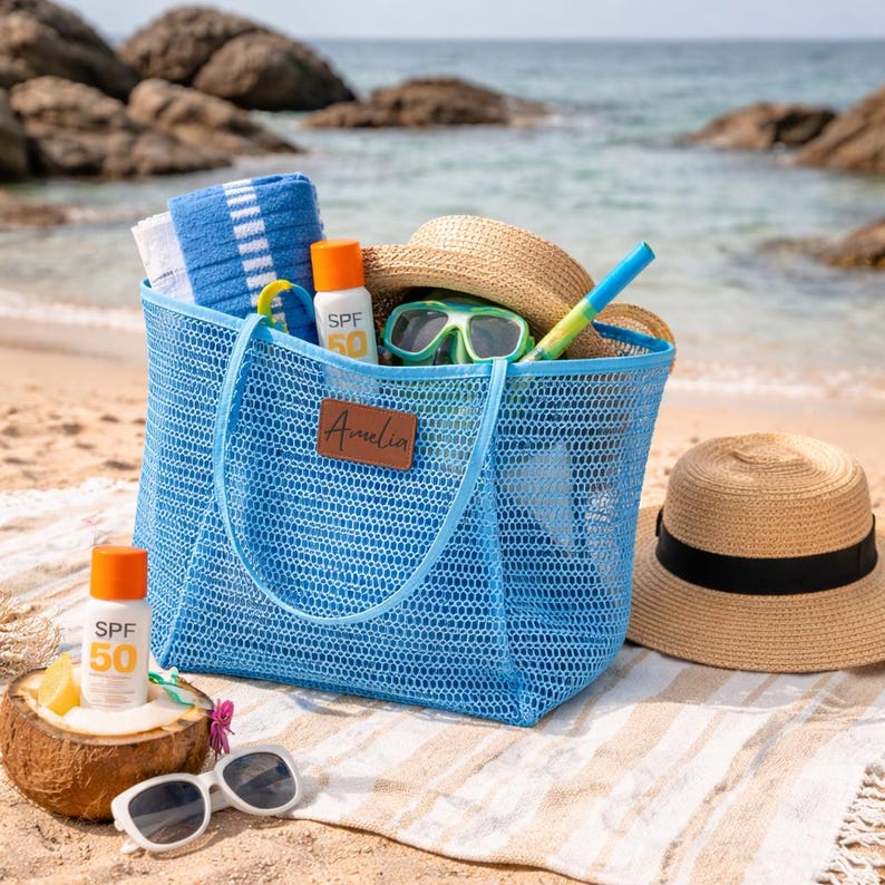Bolsa de playa personalizada para viaje de chicas, regalo para despedida de soltera, bolso de verano, bolso para propuesta de dama de honor, bolso de playa para dama de honor. imagen 1