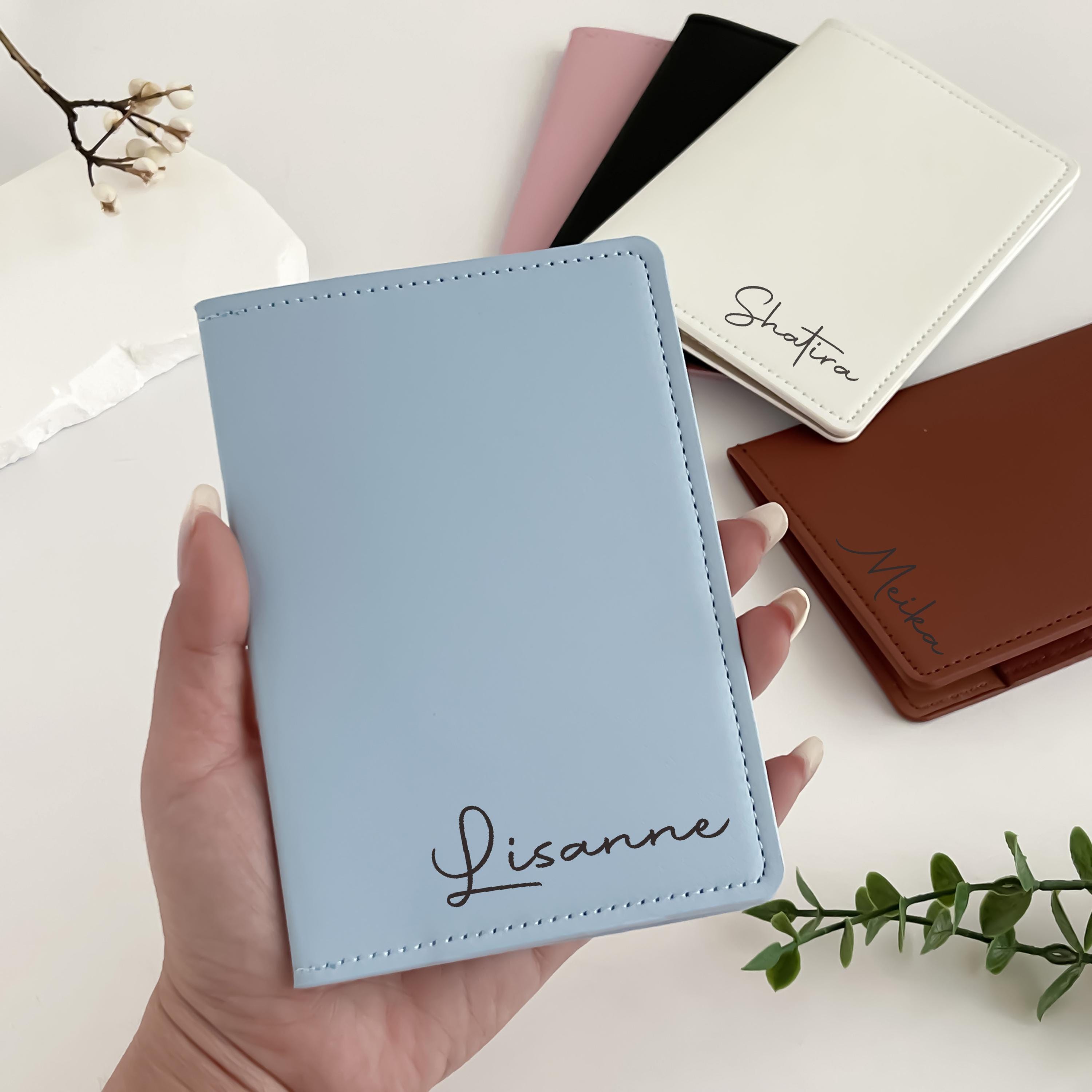 Personalized Leather Passport Holder & Luggage Tag/Custom Passport Cover/Bridal Groom Party Favors/Travel Gifts/Gifts For Her/Honeymoon gift