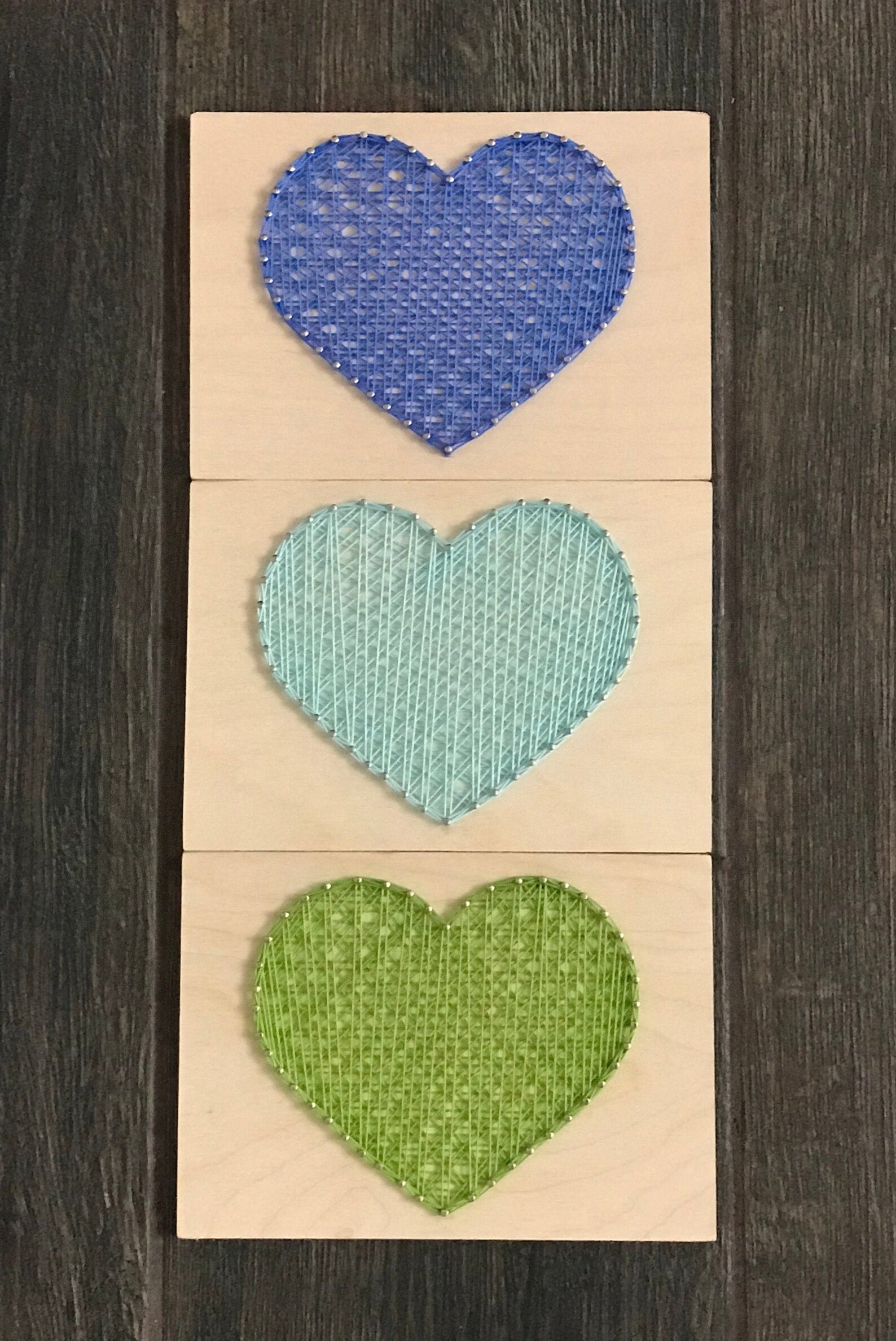 FINISHED Heart String Art | Etsy