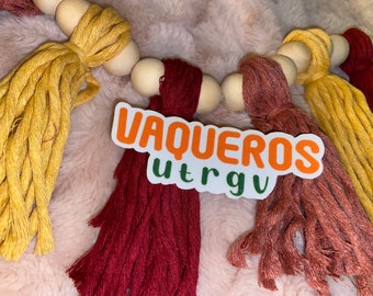 Adesivo UTRGV Univ of Rio Grande Valley - Adesivo per laptop resistente alle intemperie