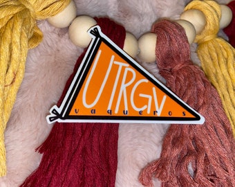 Adesivo UTRGV Vaqueros University of Rio Grande Valley, striscione resistente alle intemperie