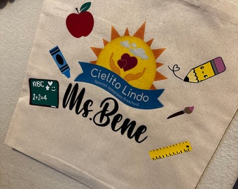 Teachers tote bag gift