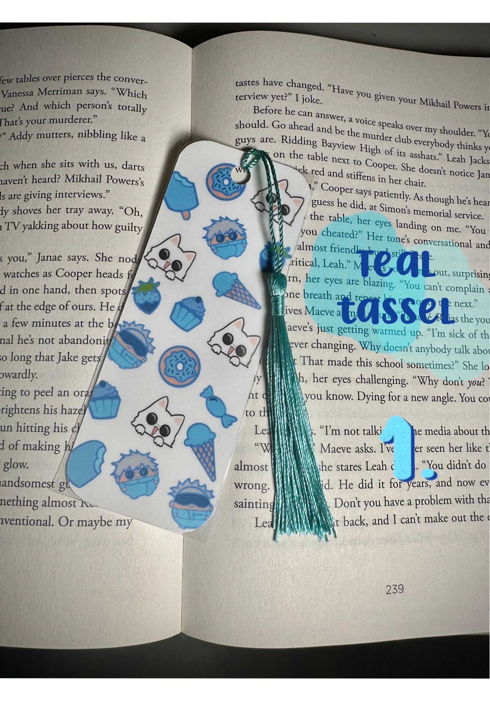 Cat Gojo Bookmark (gojo Satoru) - Etsy