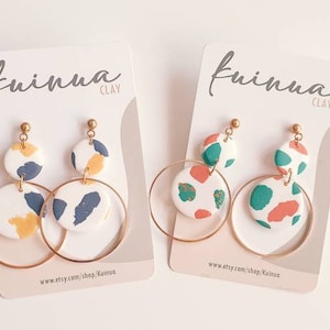 Rangi wazi earrings. Polymer clay earrings. Polymerclay earrings. Handmade.