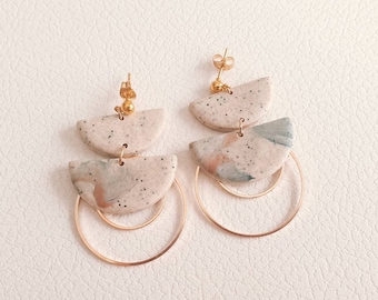 PETE MBILI. Polymer clay earrings. Handmade.