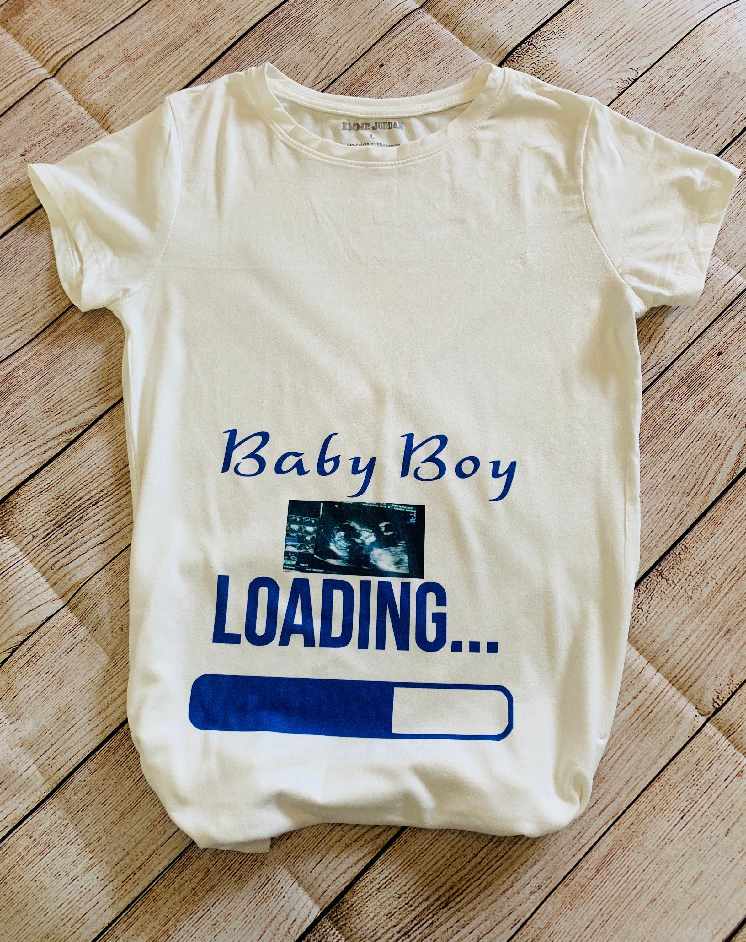 Baby Boy Loading 100 Polyester Sublimated tshirt Gifts for Etsy