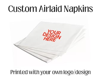 Custom Printed Airlaid Dinner Napkins | Restaurants & Cafes | Own Brand | Personalised Logo | Monogram | Wedding  | Events